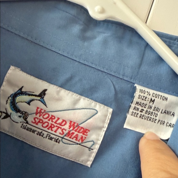 Bass Pro Shops WORLD WIDE SPORTSMAN FISHING SHIRT Size Medium - Picture 4 of 9